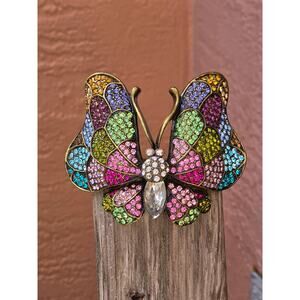 Vintage Kirks Folly “Butterfly Destiny” Limited Edition Hinged Cuff Bracelet